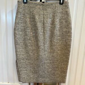 Judith and Charles professional skirt in beige+brown with gold highlights (6)